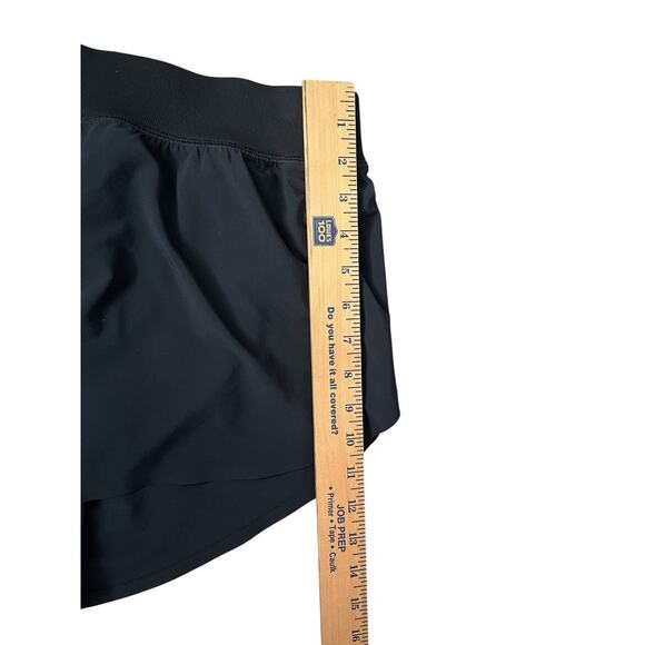 CRZ YOGA Running Shorts 4" Lightweight Mid Waisted Lined Dolphin Black Med 8/10 - Picture 8 of 8